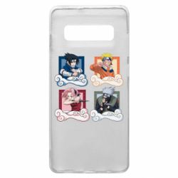 Чехол для Samsung S10+ Naruto team 7 in action - PrintSalon