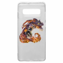 Чехол для Samsung S10+ Natsu with a dragon - PrintSalon