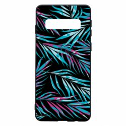 Чохол для Samsung S10 Neon Palm Leaves - PrintSalon
