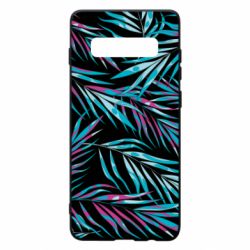 Чохол для Samsung S10+ Neon Palm Leaves - PrintSalon