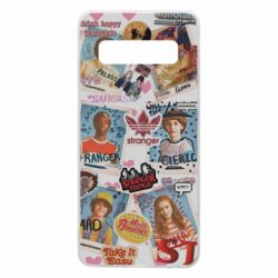 Чехол для Samsung S10 Очень странные дела. Стикеры - PrintSalon