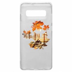 Чехол для Samsung S10+ Проезжая осень - PrintSalon