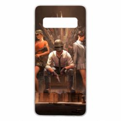 Чехол для Samsung S10 Pubg on the throne - PrintSalon