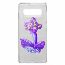 Чехол для Samsung S10+ Purple Mermaid Barbie - PrintSalon