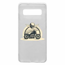 Чехол для Samsung S10 Skull and Bike - PrintSalon