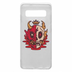 Чехол для Samsung S10 Skull face - PrintSalon