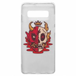 Чехол для Samsung S10+ Skull face - PrintSalon