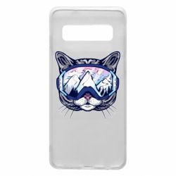 Чехол для Samsung S10 Snowboard Cat - PrintSalon