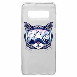 Чохол для Samsung S10+ Snowboard Cat