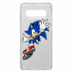 Чехол для Samsung S10+ Sonic and the jump - PrintSalon