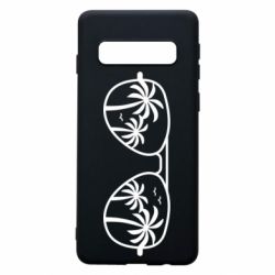 Чехол для Samsung S10 Sunglasses And Palm Trees - PrintSalon