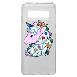 Чехол для Samsung S10+ Unicorn Princess - PrintSalon
