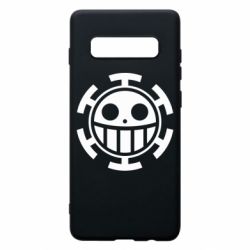 Чехол для Samsung S10+ Ван Пис флаг Трафальгара - PrintSalon