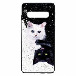 Чехол для Samsung S10 Yin and Yang cats - PrintSalon