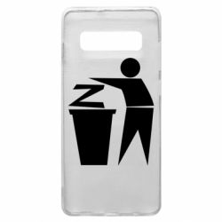 Чехол для Samsung S10+ Z is a trash - PrintSalon