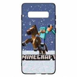 Чохол для Samsung S10+ Зимовий Майнкрафт - PrintSalon