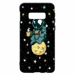Чохол для Samsung S10e Astronaut and coffee - PrintSalon