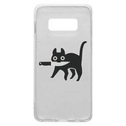 Чехол для Samsung S10e Cat with a knife - PrintSalon