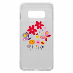 Чехол для Samsung S10e Flowers and Butterflies - PrintSalon