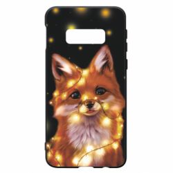 Чохол для Samsung S10e Fox And Christmas Lights - PrintSalon