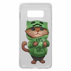 Чехол для Samsung S10e Кот Майнкрафт - PrintSalon
