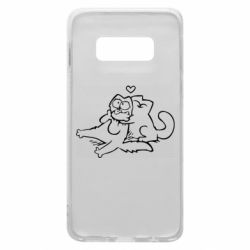 Чехол для Samsung S10e Кот Саймона Любовь - PrintSalon