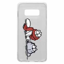 Чехол для Samsung S10e Кот Саймона Зима - PrintSalon