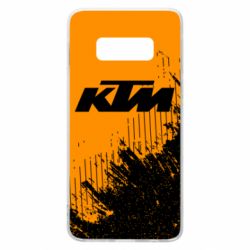 Чехол для Samsung S10e KTM and grunge background - PrintSalon