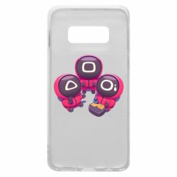 Чехол для Samsung S10e Милые солдаты из игры в кальмара - PrintSalon
