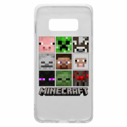 Чохол для Samsung S10e Minecraft character heads - PrintSalon