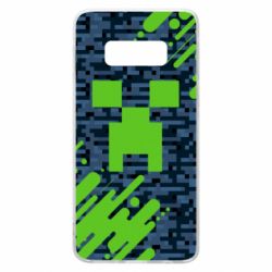 Чехол для Samsung S10e Minecraft Creeper - PrintSalon