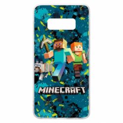 Чохол для Samsung S10e Minecraft Steve Alex And Dog - PrintSalon