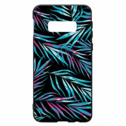 Чохол для Samsung S10e Neon Palm Leaves - PrintSalon
