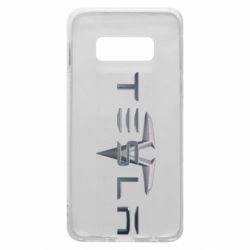 Чехол для Samsung S10e Tesla Car logo - PrintSalon
