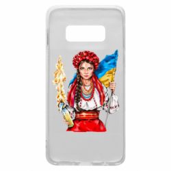 Чехол для Samsung S10e Украинская девушка в венку - PrintSalon