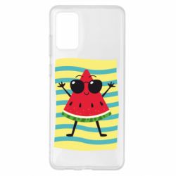 Чехол для Samsung S20+ Арбуз на пляже - PrintSalon
