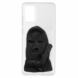 Чехол для Samsung S20+ Балаклава с пистолетом - PrintSalon