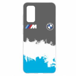 Чехол для Samsung S20 BMW logo and gray background - PrintSalon