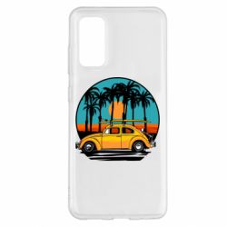 Чехол для Samsung S20 Car and sunset - PrintSalon