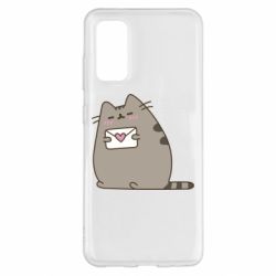Чехол для Samsung S20 Cat with a letter - PrintSalon