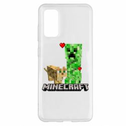 Чехол для Samsung S20 Creeper and Cat - PrintSalon