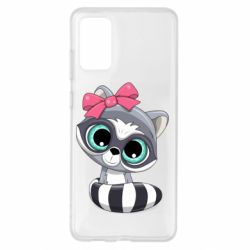 Чехол для Samsung S20+ Cute raccoon - PrintSalon