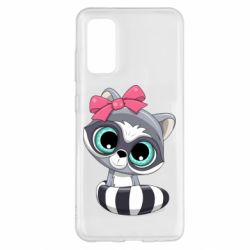 Чехол для Samsung S20 Cute raccoon - PrintSalon