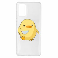 Чехол для Samsung S20+ Цыпленок с ножом мем - PrintSalon