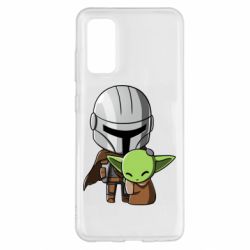 Чехол для Samsung S20 Din Djarin And The Child - PrintSalon