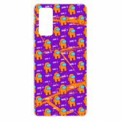 Чехол для Samsung S20 FE Among Us and grunge background - PrintSalon