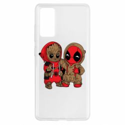 Чехол для Samsung S20 FE Baby Groot And Deadpool - PrintSalon