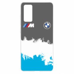 Чехол для Samsung S20 FE BMW logo and gray background - PrintSalon