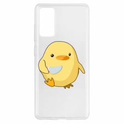 Чехол для Samsung S20 FE Цыпленок с ножом мем - PrintSalon