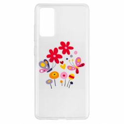 Чехол для Samsung S20 FE Flowers and Butterflies - PrintSalon